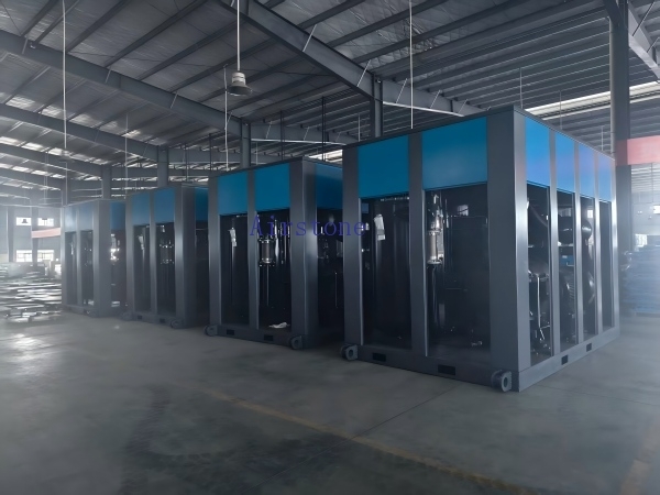 Four 315kw permanent magnet two-stage air compressors delivered; AIRSTONE‘s large screw units succeed again.